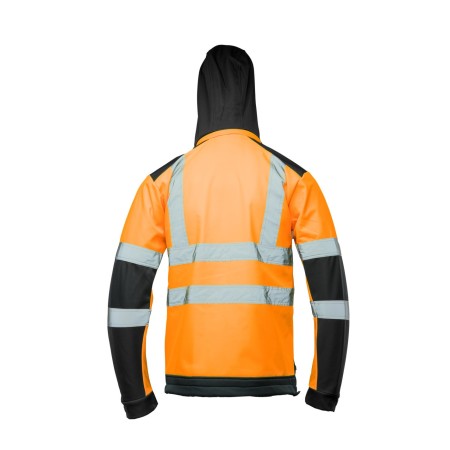 SOFTSHELL WSTAWKA GRANAT BF005 Z PASAMI ODBLASK. POMARAŃCZ KAT 2 klasa2 - BRIXTON FLASH
