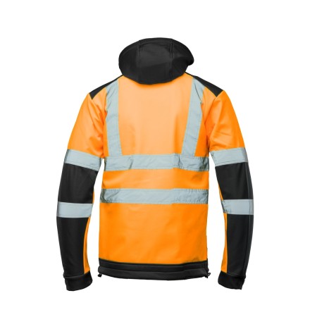 SOFTSHELL WSTAWKA GRANAT BF005 Z PASAMI ODBLASK. POMARAŃCZ KAT 2 klasa2 - BRIXTON FLASH