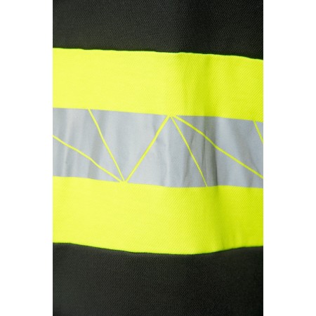 ECO RIVAL KOSZULKA POLO CZARNY/ŻÓŁTY - SEVEN KINGS