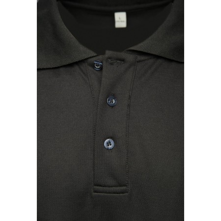 ECO RIVAL KOSZULKA POLO CZARNY/ŻÓŁTY - SEVEN KINGS