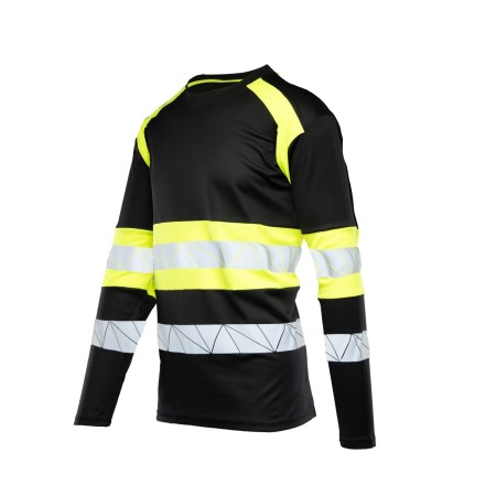 ECO RIVAL KOSZULKA LONGSLEEVE CZARNY/ŻÓŁTY - SEVEN KINGS