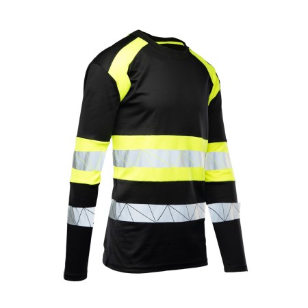 ECO RIVAL KOSZULKA LONGSLEEVE CZARNY/ŻÓŁTY - SEVEN KINGS