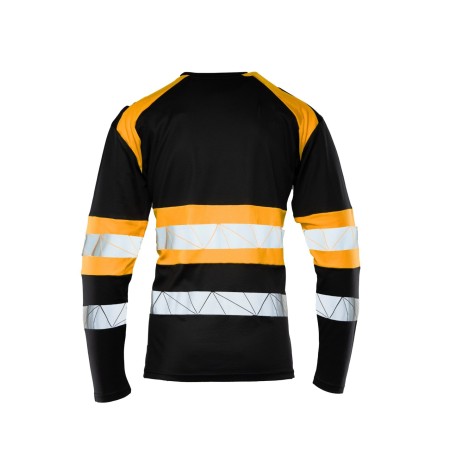 ECO RIVAL KOSZULKA LONGSLEEVE CZARNY/POMARAŃCZ - SEVEN KINGS