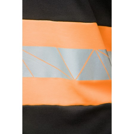 ECO RIVAL KOSZULKA LONGSLEEVE CZARNY/POMARAŃCZ - SEVEN KINGS