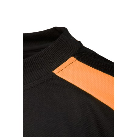 ECO RIVAL KOSZULKA LONGSLEEVE CZARNY/POMARAŃCZ - SEVEN KINGS