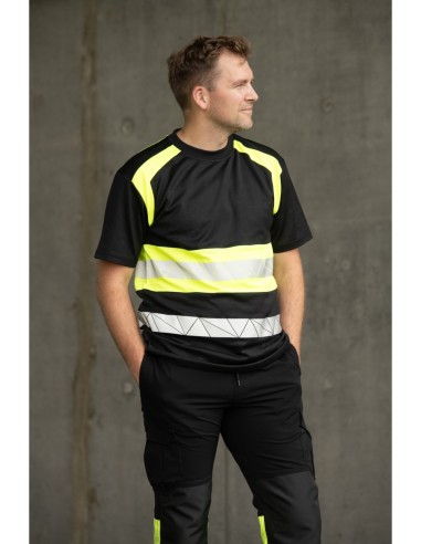 ECO RIVAL KOSZULKA CZARNY/ŻÓŁTY - SEVEN KINGS