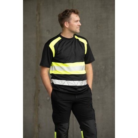 ECO RIVAL KOSZULKA CZARNY/ŻÓŁTY - SEVEN KINGS