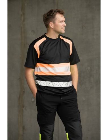 ECO RIVAL KOSZULKA CZARNY/POMARAŃCZ - SEVEN KINGS