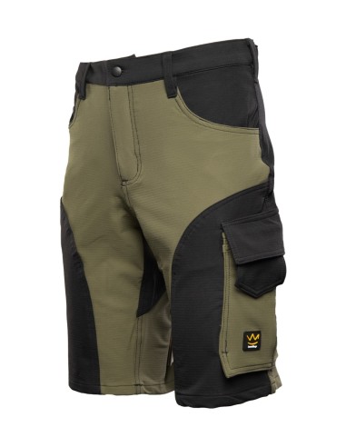 TRAIL SPODNIE KRÓTKIE KHAKI/CZARNY - SEVEN KINGS