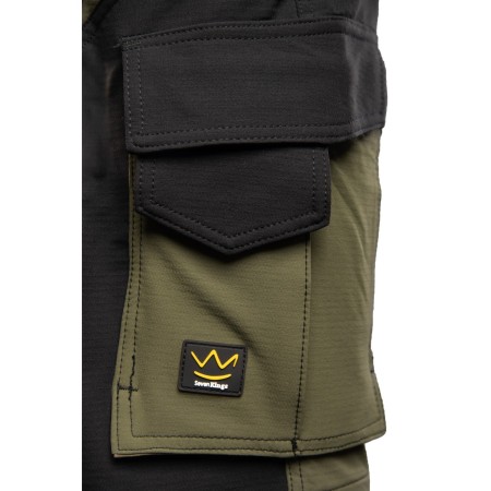 TRAIL SPODNIE KRÓTKIE KHAKI/CZARNY - SEVEN KINGS