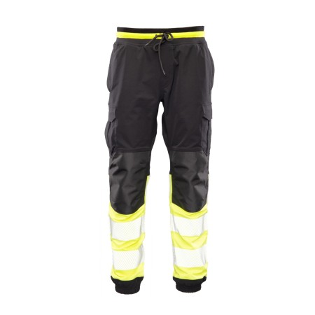 FLASH JOGGER SPODNIE SKF03Y CZARNY/ŻÓŁTY KAT II - SEVEN KINGS