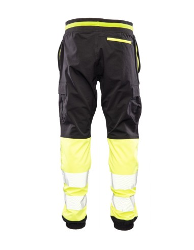 FLASH JOGGER SPODNIE SKF03Y CZARNY/ŻÓŁTY KAT II...