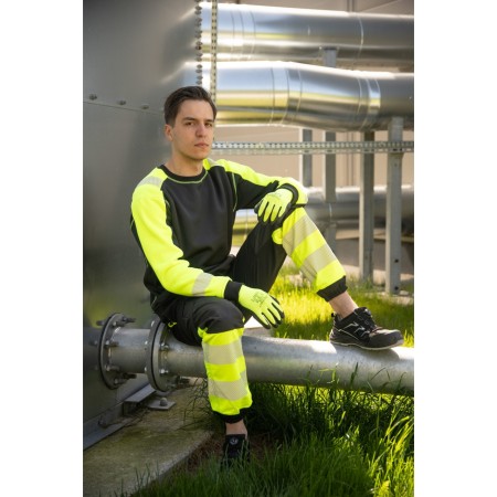 FLASH JOGGER SPODNIE SKF03Y CZARNY/ŻÓŁTY KAT II - SEVEN KINGS