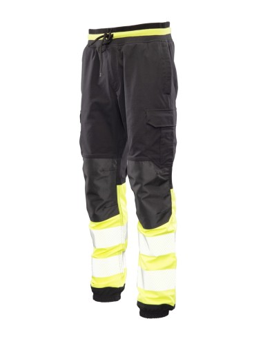 FLASH JOGGER SPODNIE SKF03Y CZARNY/ŻÓŁTY KAT II...