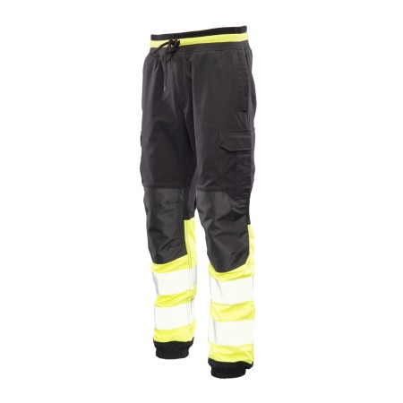 FLASH JOGGER SPODNIE SKF03Y CZARNY/ŻÓŁTY KAT II - SEVEN KINGS