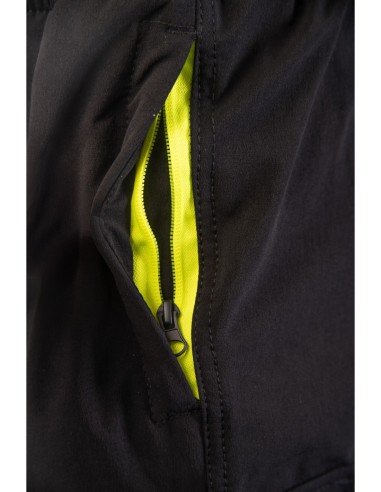 FLASH JOGGER SPODNIE SKF03Y CZARNY/ŻÓŁTY KAT II...