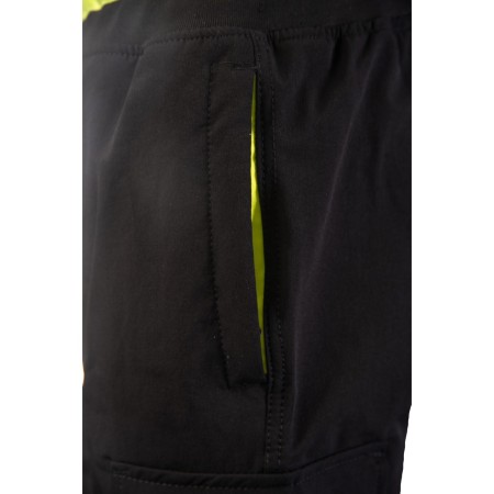 FLASH JOGGER SPODNIE SKF03Y CZARNY/ŻÓŁTY KAT II - SEVEN KINGS
