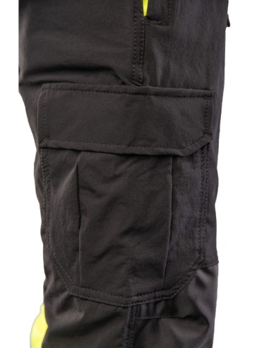 FLASH JOGGER SPODNIE SKF03Y CZARNY/ŻÓŁTY KAT II...