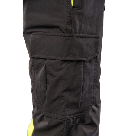 FLASH JOGGER SPODNIE SKF03Y CZARNY/ŻÓŁTY KAT II - SEVEN KINGS