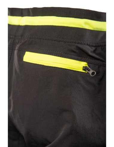 FLASH JOGGER SPODNIE SKF03Y CZARNY/ŻÓŁTY KAT II...