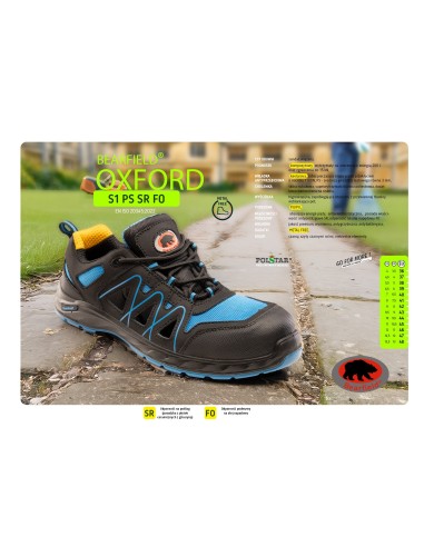 OXFORD SANDAŁ S1 PS SR FO - BEARFIELD