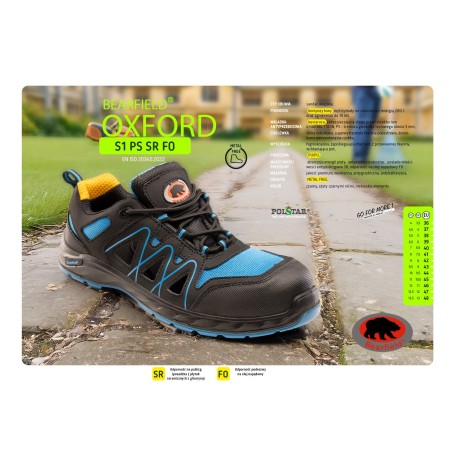 OXFORD SANDAŁ S1 PS SR FO - BEARFIELD
