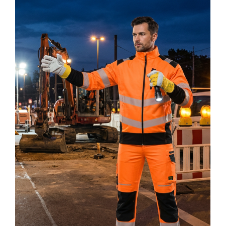 BLUZA FLASH OSTRZEGAWCZA POMARAŃCZ SKF004 KAT II - SEVEN KINGS