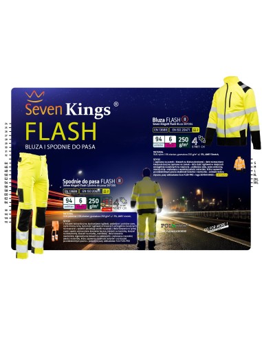 BLUZA FLASH OSTRZEGAWCZA POMARAŃCZ SKF004 KAT...