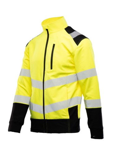 BLUZA FLASH OSTRZEGAWCZA ŻÓŁĆ SKF004 KAT II -...