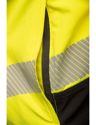 BLUZA FLASH OSTRZEGAWCZA ŻÓŁĆ SKF004 KAT II -...