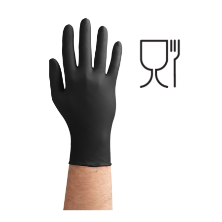 RĘKAWICE EASYCARE NITRYL CZARNY (A100)