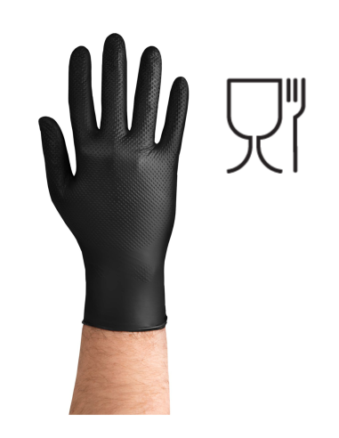 RĘKAWICE GRIPZZLY NITRYL CZARNY