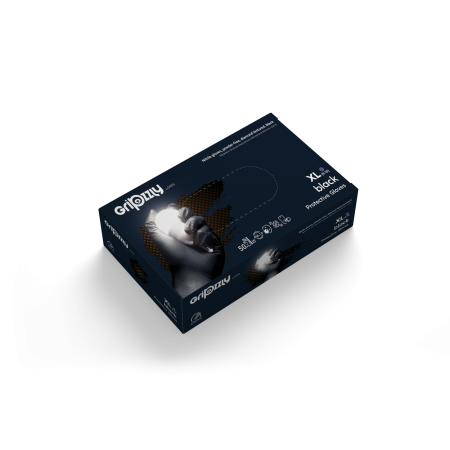 RĘKAWICE GRIPZZLY NITRYL CZARNY
