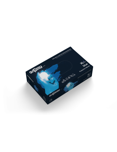 RĘKAWICE GRIPZZLY NITRYL NIEBIESKI