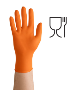 RĘKAWICE GRIPZZLY NITRYL POMARAŃCZ