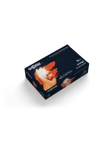 RĘKAWICE GRIPZZLY NITRYL POMARAŃCZ