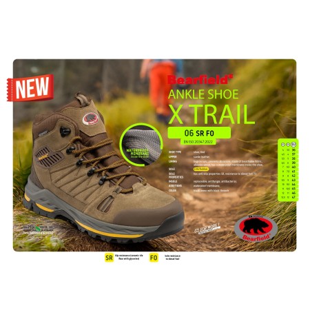 TRZEWIK BEARFIELD TRZEWIK X TRAIL O6 SR FO BRĄZ - BEARFIELD