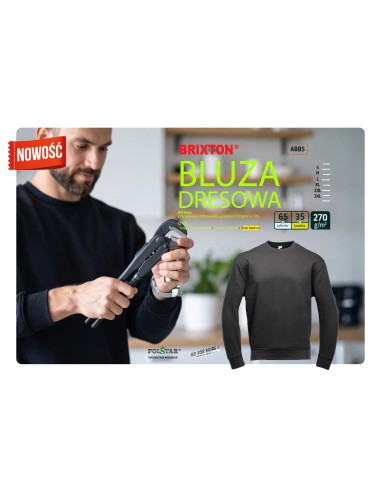 BLUZA DRESOWA CZARNA - BRIXTON