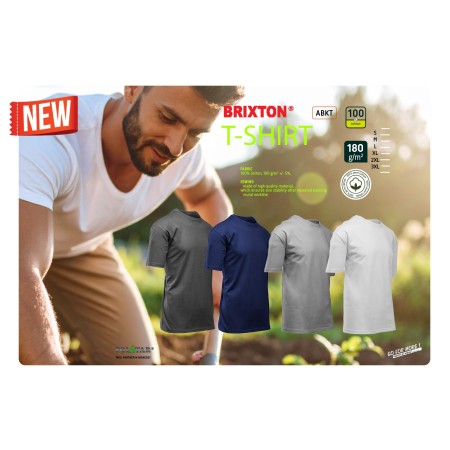 KOSZULKA BAWEŁNA GRANAT - BRIXTON