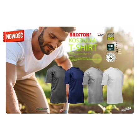 KOSZULKA BAWEŁNA GRANAT - BRIXTON