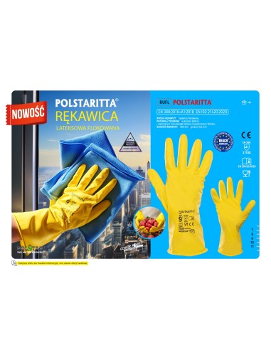 RĘKAWICE POLSTARITTA GUMOWE FLOKOWANE (2110X )...