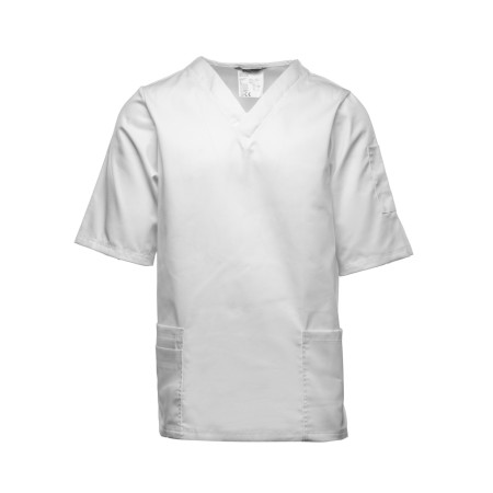 BRIXTON WHITE BLUZA KRÓTKI RĘKAW MĘSKA B209 - BRIXTON WHITE