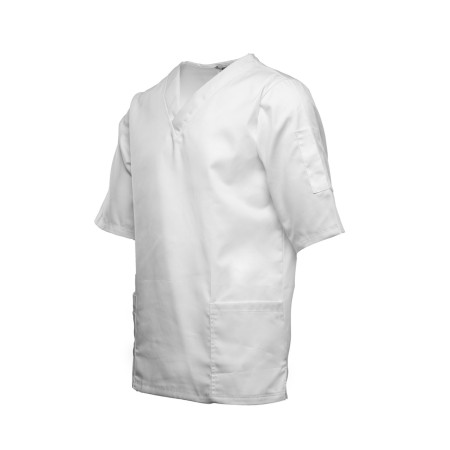 BRIXTON WHITE BLUZA KRÓTKI RĘKAW MĘSKA B209 - BRIXTON WHITE