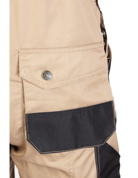 SPODNIE OGRODNICZKI BEŻOWY - BRIXTON PRACTICAL