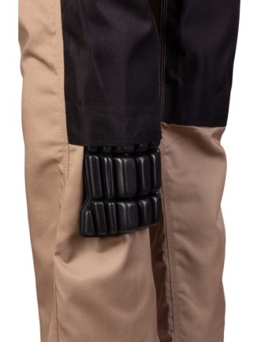 SPODNIE OGRODNICZKI BEŻOWY - BRIXTON PRACTICAL