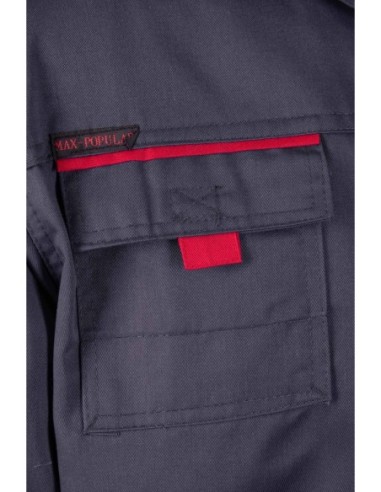 BLUZA - STALOWY - MAX-POPULAR