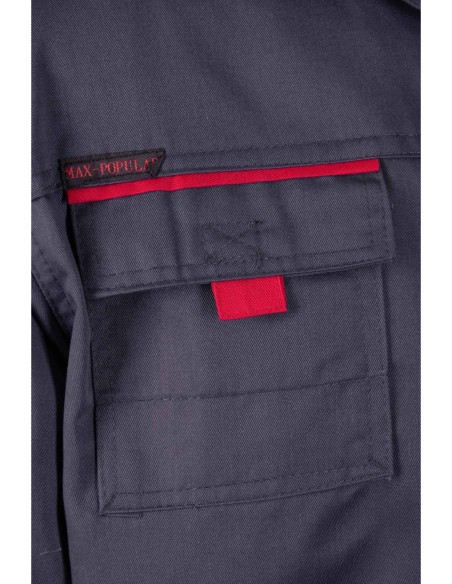 BLUZA - STALOWY - MAX-POPULAR