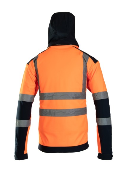 SOFTSHELL WSTAWKA GRANAT BF005 Z PASAMI ODBLASK. KAT 2 klasa2 - BRIXTON FLASH