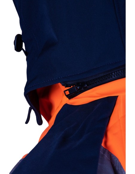 SOFTSHELL WSTAWKA GRANAT BF005 Z PASAMI ODBLASK. KAT 2 klasa2 - BRIXTON FLASH