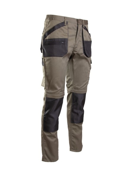SPODNIE DO PASA KHAKI - ODPINANE NOGAWKI - BRIXTON PRACTICAL